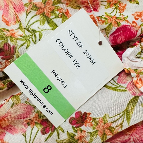 Taylor Floral Midi Dress - Pink and Green - Picture 5 of 5